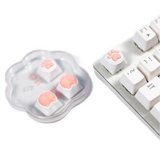 올리민 고양이 발바닥 냥발 커스텀 포인트 레트로 기계식 키보드 키캡