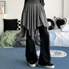 [빈티지룩/4col] 비엔나 언발 러플 밴딩 스커트