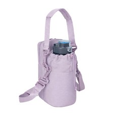 늘모아마켓 텀블러 물병가방 미니 크로스백 산책 운동 텀블러 휴대용 보틀 수납가방, 1개, 바이올렛