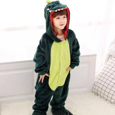 투데이리빙 어린이 공룡 동물 잠옷 사계절 원피스 파자마 옷 세트 유니콘 코스튬 의상 여성 여자 긴팔 바지 가운 캐릭터