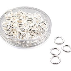 [포에이]실버 925 은 순은 오링 O링 부자재 재료 만들기 오픈링, 1세트, 은925 오링(0.8x8mm-4개)