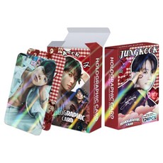 BTS 멤버별 스페셜 에디션 홀로그램 홀로그램 포카 124장 포토카드 60장 스티커 64장 도무송 다꾸 방탄소년단 선물용, 124개, JungKook(정국) 124개, JungKook(정국)