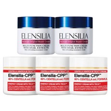 ELENSILIA 蝸牛面霜 50g 2入+積雪草面霜 50g 3入, 1組