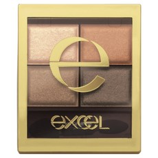 일본 직수입 excel (엑셀) 스키니 리치 섀도 리얼 브라운 팔레트 아이섀도, SR02, 2개