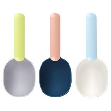 Pasteldog 寵物食品勺, 石灰灰、粉海軍藍、藍白色, 3個