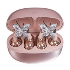 귀걸이형 블루투스 이어폰 나비 디자인 무선 오픈형 스포츠 이어폰, 로즈골드, Clip04