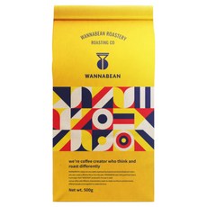 WANNABEAN ROASTERY 精品咖啡 巴布亞紐幾內亞 西姆布 A級 咖啡豆, 咖啡原豆(不研磨), 500g, 4個