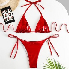 클레이스 메탈릭 섹시 비키니