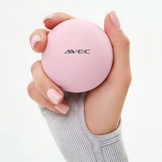 AVEC 고탄력 소프트 실리콘 싱글 마사지 볼, 핑크, 1개