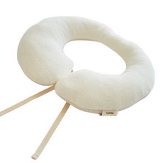 마롤로뜨 테리 아기 목쿠션 사계절 목베개, 무지 아이보리_테리 목쿠션