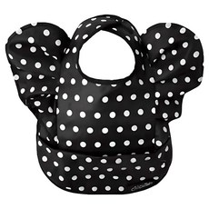 BEBENIZ Ruffle Queen防水圍兜, 黑色, 1入