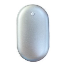 지베다 충전식 손난로 보조배터리 5000mAh, 실버