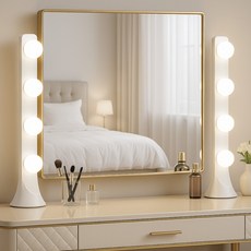 크레샤 LED 화장대조명 메이크업조명 3색 밝기조절가능 USB스탠드형, 2개