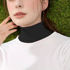 썸머넥프로 골프 쿨목토시 여름 냉감 공갈목티 자외선차단 골프 목가리개, 1개, 블랙