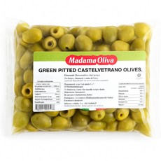 [마다마 올리바] 냉장 피티드 그린 카스텔베트라노 올리브 800g, 1개
