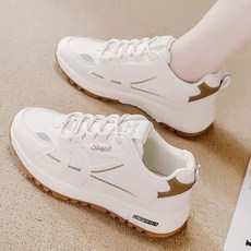 ANYOU 여성 운동화 방한 미끄럼방지 스니커즈 쿠션 런닝화 헬스화 키높이 런닝화 캐주얼