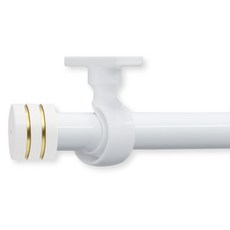 한국레일갤럭시 25mm NEW 라인 갤럭시2 커튼봉 커텐봉, 화이트 라인