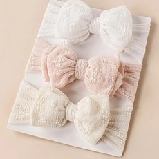 코지베베 여아 실키 레이스 헤어밴드 3종세트