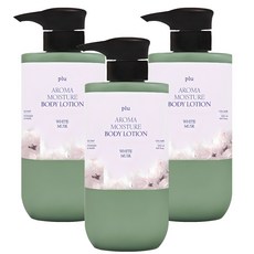 플루 아로마 모이스처 바디로션 화이트 머스크향, 500ml, 3개