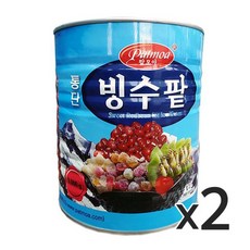 팥모아 빙수팥 골드 통조림, 3kg, 2개