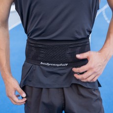 바디캔두잇 러닝밴드 마라톤 러닝벨트 플립벨트, 블랙S, 1개