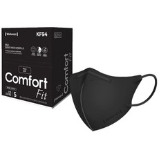 웰킵스 컴포트핏 세이프 보건용 마스크 소형 KF94, 1개입, 25개, 블랙