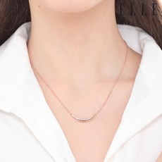 엘르 14k Gold Plated 라운드 스틱 목걸이 ELBRNN120