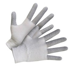 핸드맥스 U3 카본사 내피 정전기 방지 무코팅 장갑 반도체 FAB 크린룸 작업장갑, 10개