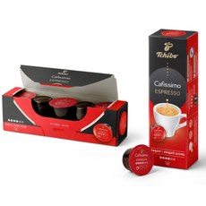 Tchibo Cafissimo 膠囊咖啡 義式濃縮咖啡 優雅香氣, 7g, 10入, 1個