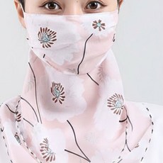 햇볕으로 얼굴과 목을 지켜주는 쿨링 마스크 겸용 패션 스카프, 피치, FREE (One Size), 1개