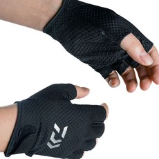 다이와 낚시장갑 메쉬 5컷, 1세트, 블랙