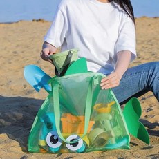 진블리스 프리미엄 해변보조가방 모래놀이가방 여행용비치백 대형 JB02