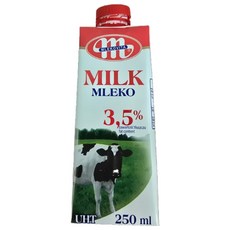 믈레코비타 멸균우유 3.5% 소형, 250ml, 12개