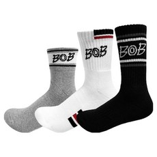 [5켤레] BOB GOLF 국산 중목 남성 골프 스포츠 기능성 양말 2중 쿠션 논슬립, MBOBSM3BK 블랙, 5개