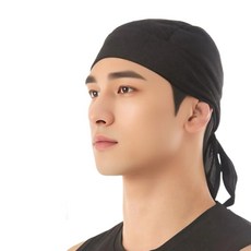 센드마이러브 남자 메쉬 쿨두건 통풍형 헤어두건, 2개, 블랙