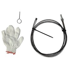 변기 막힘 청소 스프링 전동 드릴 전용 싱크대 하수구 배관 관통 뚫어뻥, 2M, 1개