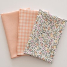 천가게 원단패키지 플라워 꽃무늬 체크 스트라이프 조각천 33종, 1세트, 228