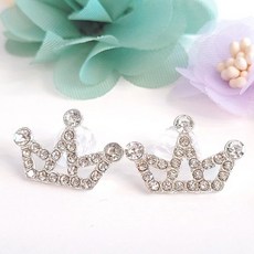 여우스토리 미니티아라 보석티아라 큐빅티아라 티아라머리핀 티아라헤어밴드 리본공예재료 보석크라운 보석왕관장식 하양여우