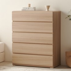 보루네오 엘리브 요미 800 5단 서랍장 js059-1, 크림오크