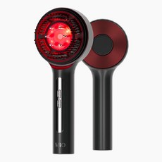 미오데칼코마니 미용실입점 다모아 EMS 두피 마사지기 헤어부스터 브러쉬 저주파 앰플분사 지압 헤어관리, 화이트