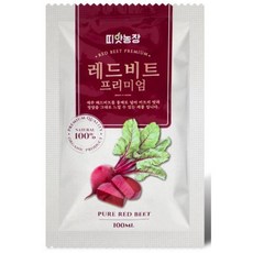 띠앗농장 물없이 진공 60도 저온 추출 레드 비트즙, 100ml, 60개