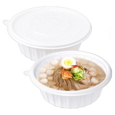 조은팩 일회용 195파이 냉면용기 FP 화이트 소, 200세트, 1개