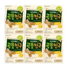 [아이배냇] 아기과자 곡물친구 6종 6개, 치즈, 40g, 1세트