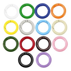 컬러오링 외경40mm 내경30mm 고리 오링 오픈형O링, 1세트, 전컬러 1개씩 혼합 14개