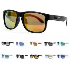 국산 편광율 99.9% 미러 스포츠 선글라스 낚시 골프 운전 등산 도시어부, C1블랙유광+레드밀러, 오버사이즈