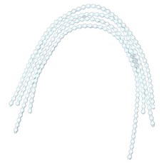 본라이프 양변기 화장실 변기 손잡이 레버줄 교체용 구슬줄 양변기부속 덮개줄, 백색, 4개