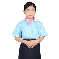 어린이 아동 항공 승무원 스튜어디스 의상 상의 코스튬 코스프레 직업체험 역할놀이 어린이집 유치원 행사 파티