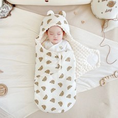신생아 순면 침낭 이불 신생아겉싸개, 달곰-(담요형)가을겨울