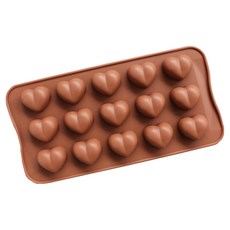 [드그라쎄]실리콘몰드 - 통통 하트 몰드 [15구]