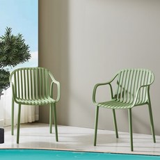 에코베스트 식탁의자 아웃도어체어2P 야외의자 야외용의자 플라스틱의자 편의점의자 테라스의자 인테리어의자 카페의자 식당의자 식탁의자, 그린, 1개